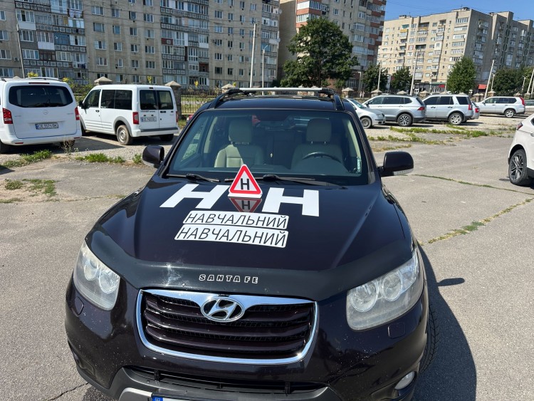 Набір магнітних знаків для навчального авто 5 шт(2 білі н)