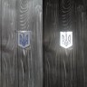Світловідбиваючий брелок на рюкзак ГЕРБ білий