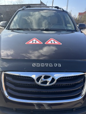 НАБІР ЗНАКІВ ДЛЯ НАВЧАЛЬНОГО АВТО 2 ШТ 2 МАЛЕНЬКИХ ТРИКУТНИКА МАГНІТНІ