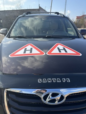 НАБІР ЗНАКІВ ДЛЯ НАВЧАЛЬНОГО АВТО 2 ШТ 2 ВЕЛИКІ ТРИКУТНИКА МАГНІТНІ
